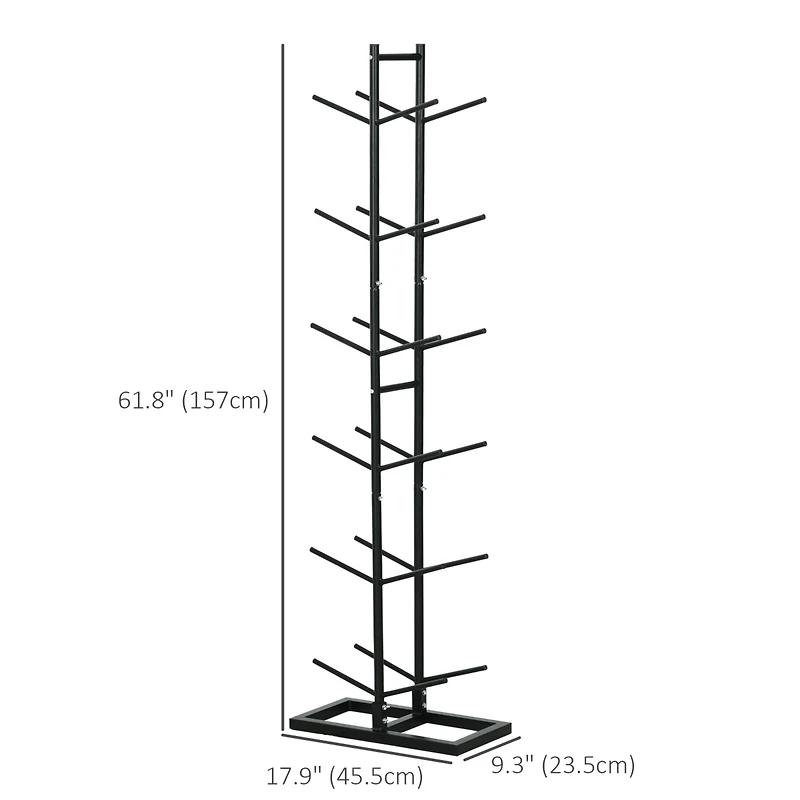 Soozier Ball Storage Rack, Basketball Holder, 12-Ball Organizer