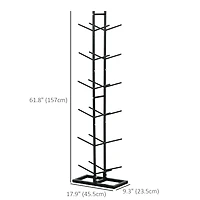Soozier Ball Storage Rack, Basketball Holder, 12-Ball Organizer