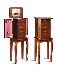 Sugift Large Storage Capacity Jewelry Cabinet with 5 Drawers