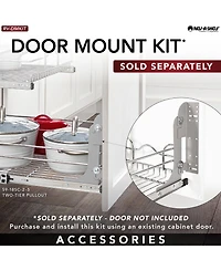 Rev-a-Shelf Kitchen Cabinet Pull Out Shelf Organizer, 18 x 22 In, 5WB2-1822CR-1