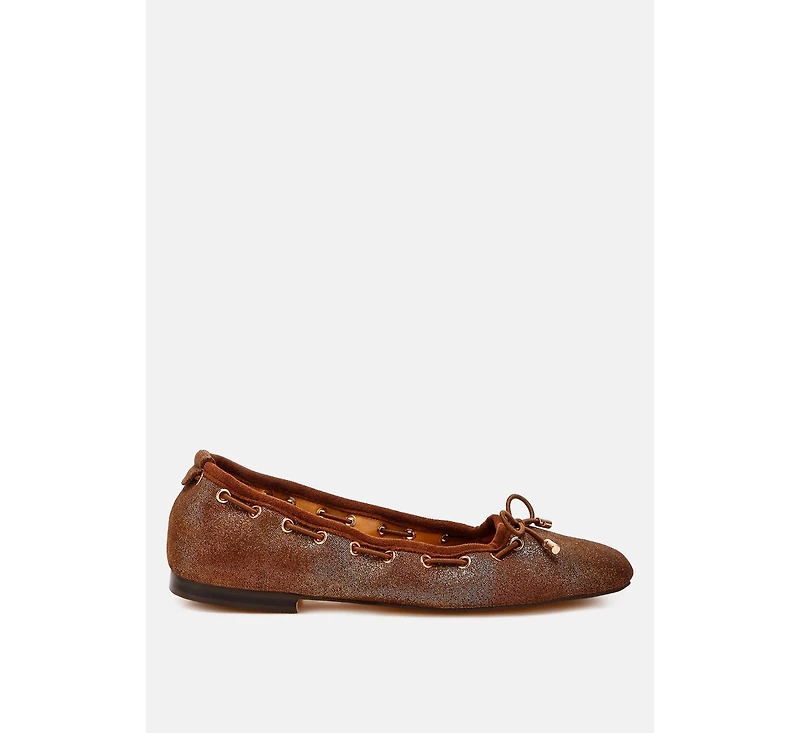 Darlow Drawstring Bow Ballerinas