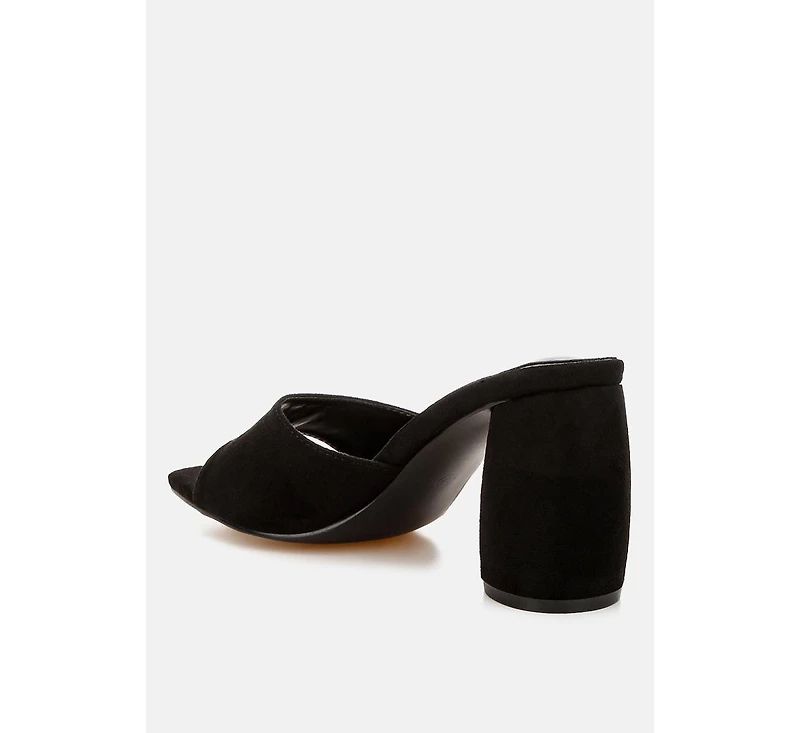Bumblin Round Heel Micro Suede Sandals