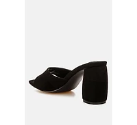 Bumblin Round Heel Micro Suede Sandals