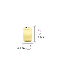 Bling Jewelry Simple Basic Wide Huggie Hoop Kpop Earrings Gold Plated Sterling Silver Flat Hinge