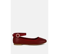 Danseur Ankle Strap Detail Ballet Flats