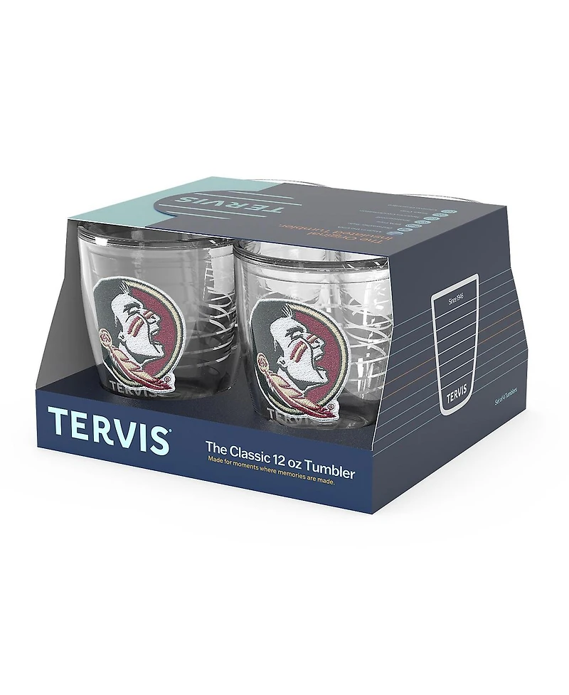 Tervis Tumbler Florida State Seminoles 4-Pack 12oz. Emblem Tumbler Set