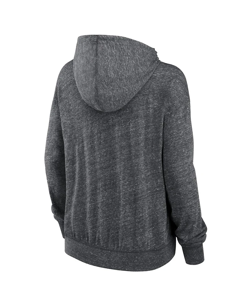 Nike Women's Heather Charcoal Arizona Cardinals Team Spirit Gym vintage-like Lightweight Hooded Top