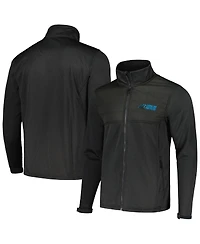 Dunbrooke Men's Heather Black Carolina Panthers Explorer Tech Full-Zip Jacket