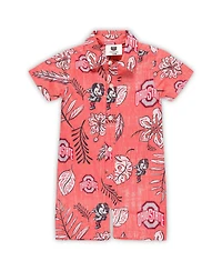 Wes & Willy Baby Boys and Girls Scarlet Ohio State Buckeyes Vintage Floral Romper