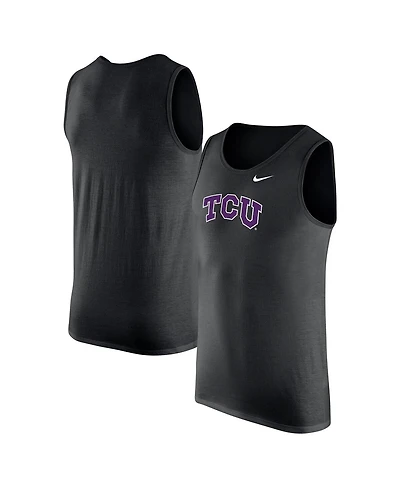 Nike Men's Black Tcu Horned Frogs Tank Top