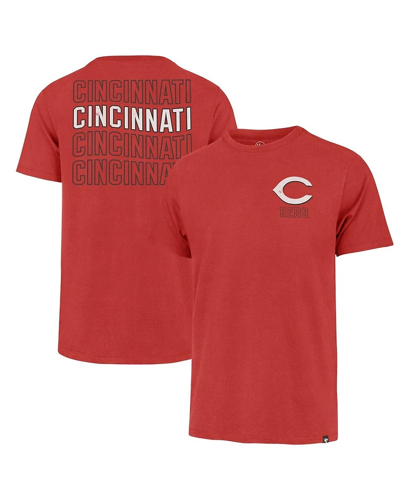 '47 Brand Men's Red Cincinnati Reds Hang Back Franklin T-Shirt
