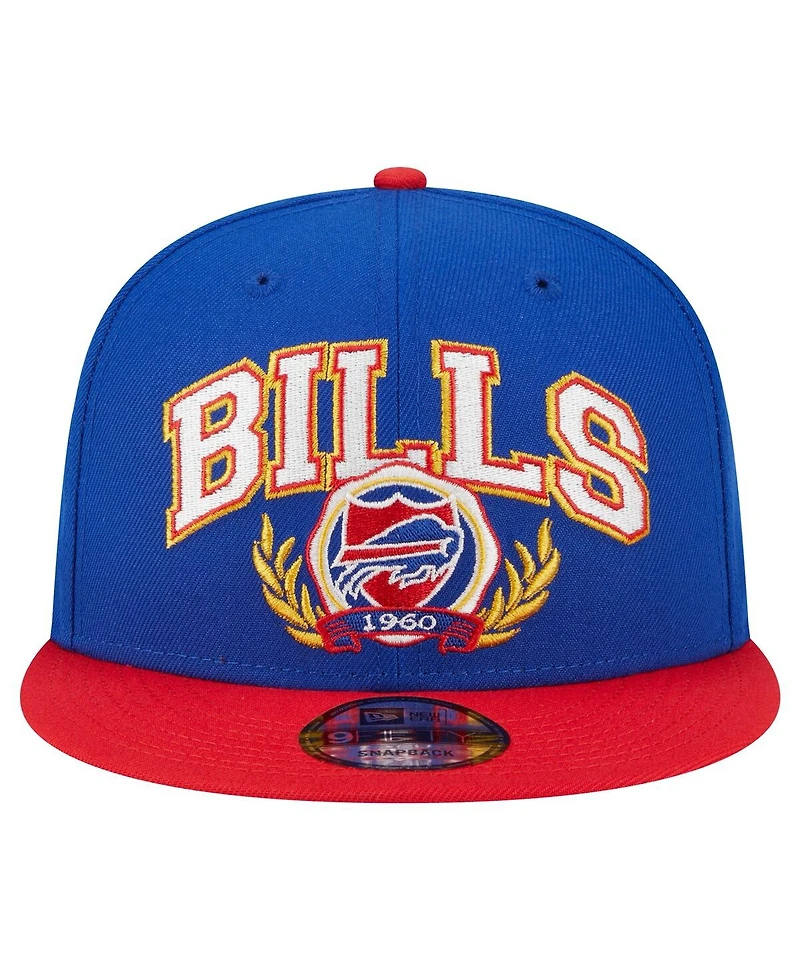 New Era Men's Royal/Red Buffalo Bills Team Establish 9FIFTY Snapback Hat
