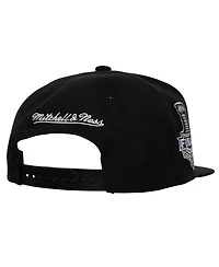 Mitchell & Ness Men's Black Chicago Blackhawks Core Top Spot Snapback Hat