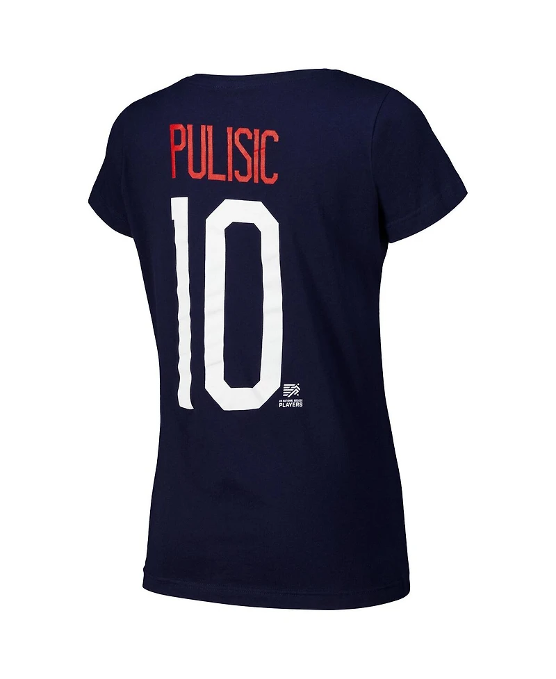 Outerstuff Women's Christian Pulisic Navy Usmnt Name Number T-Shirt