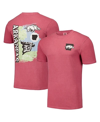 Image One Men's and Women's Cardinal Arkansas Razorbacks Hyper Local Whitaker Point T-Shirt