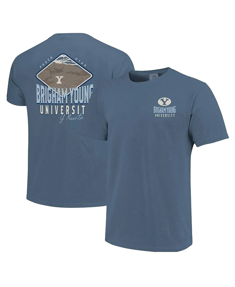 Image One Men's Denim Byu Cougars Hyperlocal Comfort Colors T-Shirt
