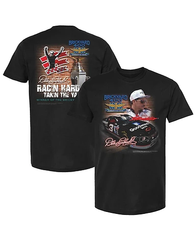 Checkered Flag Sports Men's Black Dale Earnhardt 1995 Goodwrench Brickyard 400 Winner T-Shirt