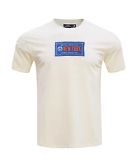 Pro Standard Men's Cream New York Mets Club Member Badge T-Shirt
