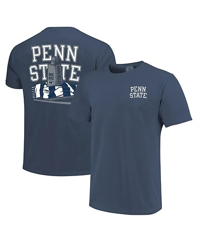 Image One Men's and Women's Navy Penn State Nittany Lions Hyper Local Cowbell Scarf Arc T-Shirt