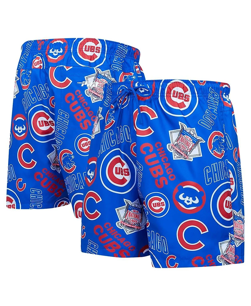 Pro Standard Men's Royal Chicago Cubs Toss Logo Woven Shorts