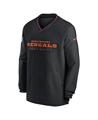 Nike Men's Black Cincinnati Bengals Sideline Pullover Wind Shirt