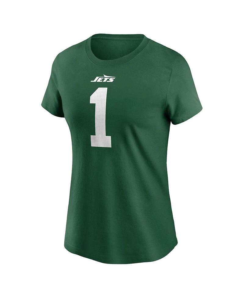 Nike Women's Ahmad Sauce Gardner Legacy Green New York Jets Name Number T-Shirt