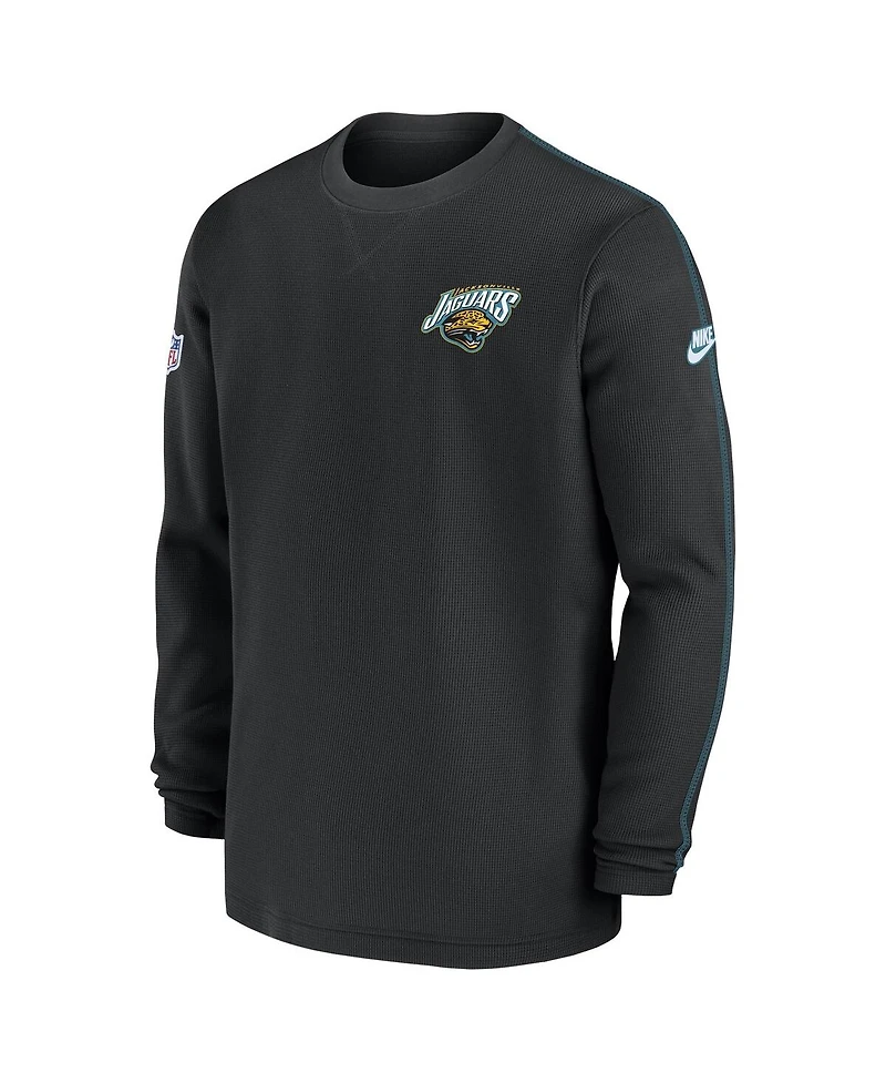 Nike Men's Black Jacksonville Jaguars Throwback Alternate Logo Coach Long Sleeve Top