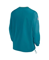 Nike Men's Teal Jacksonville Jaguars Throwback Alternate Logo Pullover Wind Shirt