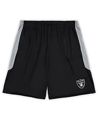 Fanatics Men's Black Las Vegas Raiders Big Tall Team Logo Shorts