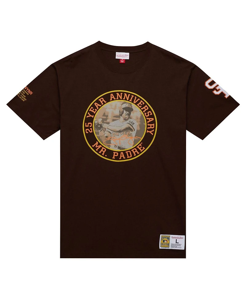 Mitchell & Ness Men's Tony Gwynn Brown San Diego Padres Legends Photo Real T-Shirt