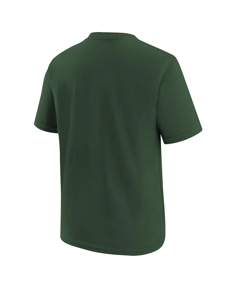 Nike Big Boys and Girls Hunter Green Seattle Storm Essential Logo T-Shirt
