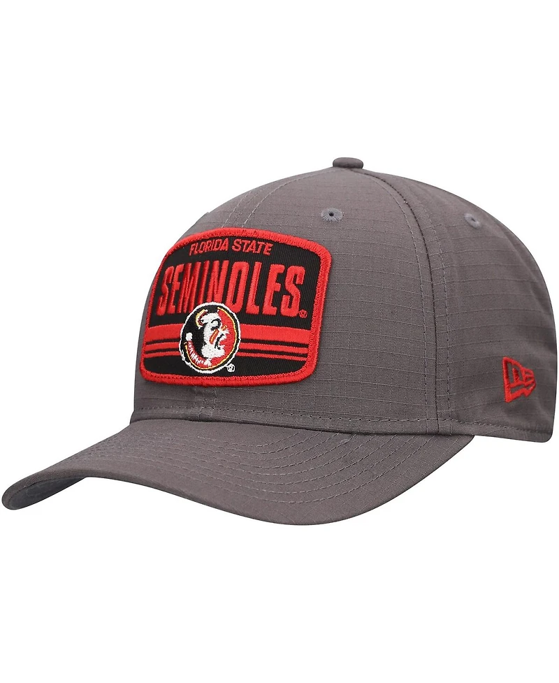 New Era Men's Charcoal Florida State Seminoles Team Elevated 9SEVENTY Adjustable Hat