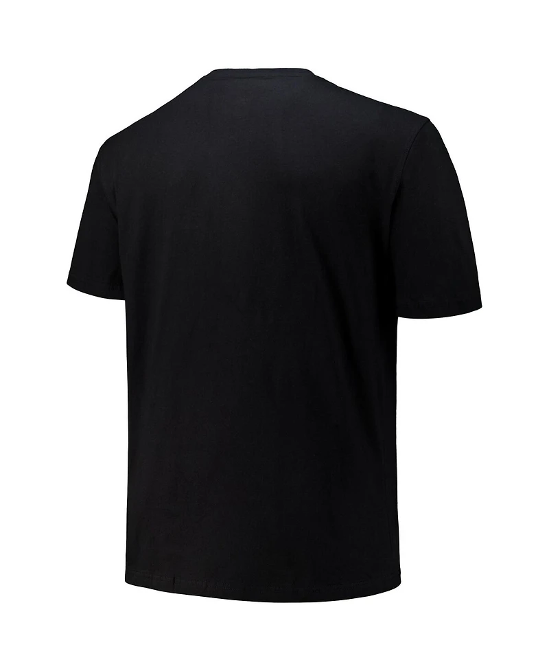Fanatics Men's Black Detroit Lions Big Tall Midnight Mascot T-Shirt