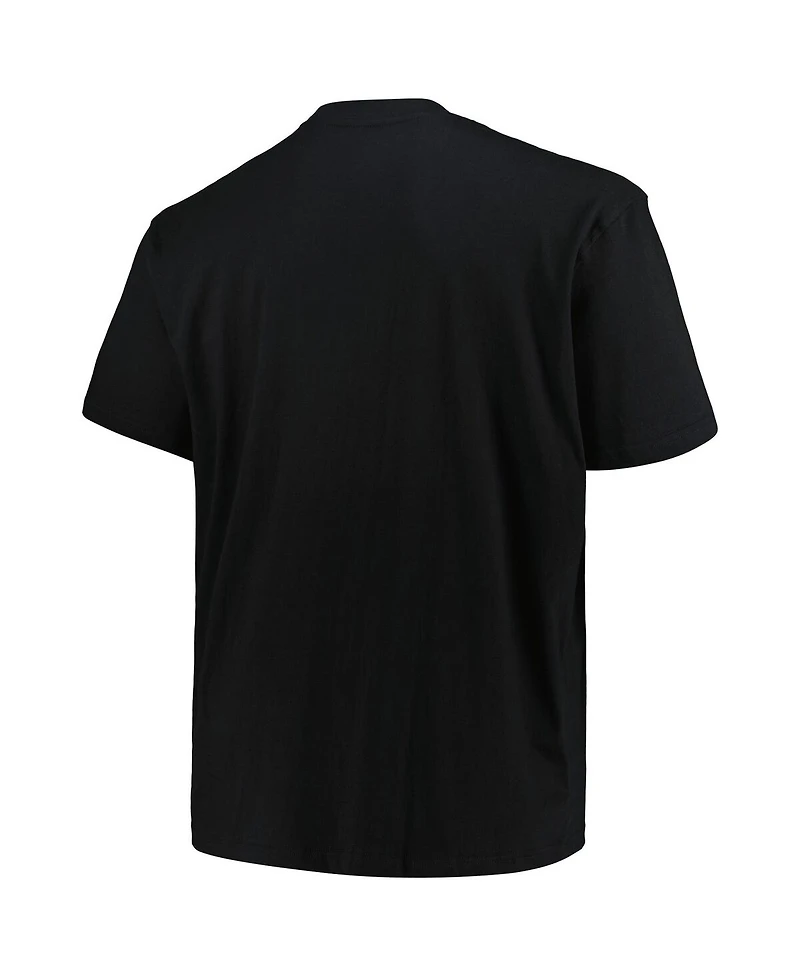 Fanatics Men's Black Philadelphia Eagles Big Tall Pop T-Shirt