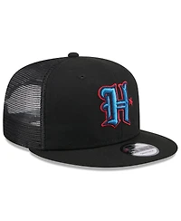 New Era Men's Black Houston Texans Shade 9FIFTY Trucker Snapback Hat