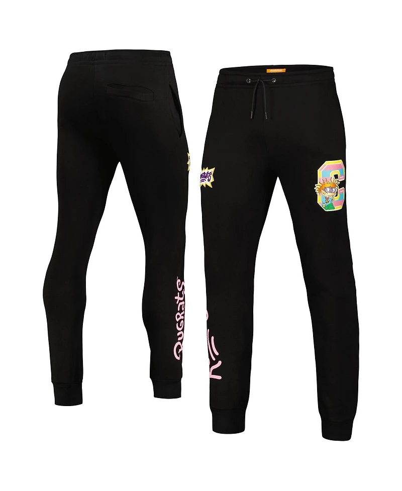 Freeze Max Men's Black Rugrats Fleece Jogger Pants