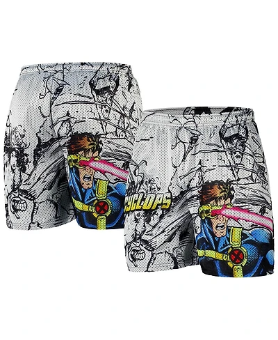 Chalk Line Men's White X-Men Cyclops Retro Shorts