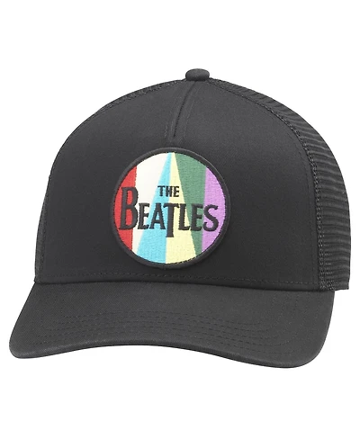 American Needle Men's Black The Beatles Valin Snapback Hat
