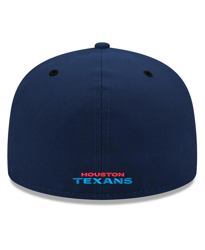 New Era Men's Navy Houston Texans Omaha 59FIFTY Fitted Hat