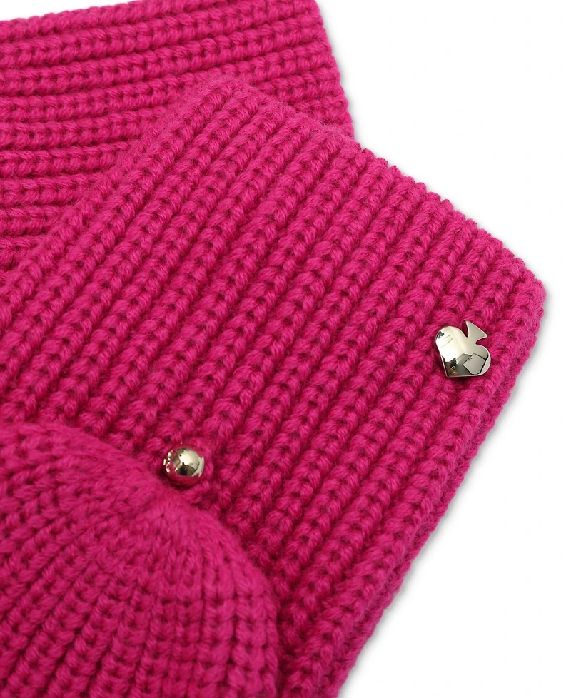 Kate Spade New York Women's Logo Pop-Top Gloves