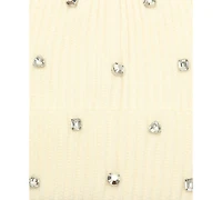 Kate Spade New York Women's Embellished Ribbed Beanie