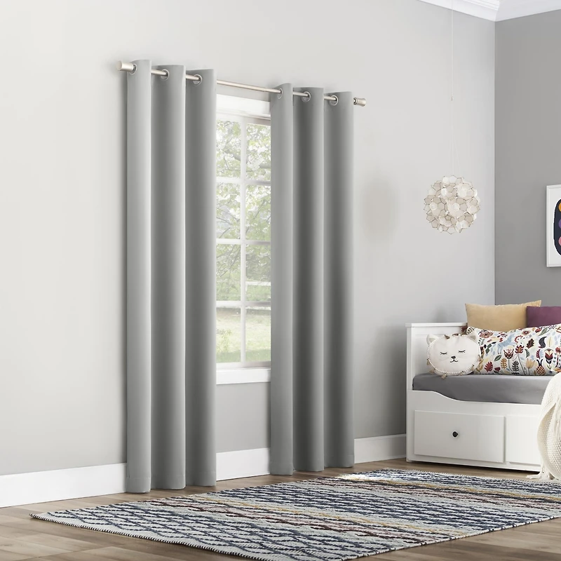 Riley Kids Bedroom Blackout Grommet Curtain Panel