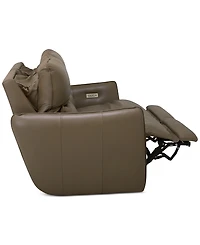 Jekyns Leather Power Sofa, Created for Macy's