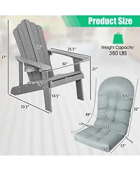 Adirondack Chair Hips Adirondack Chair with Cup Holder & Cushion