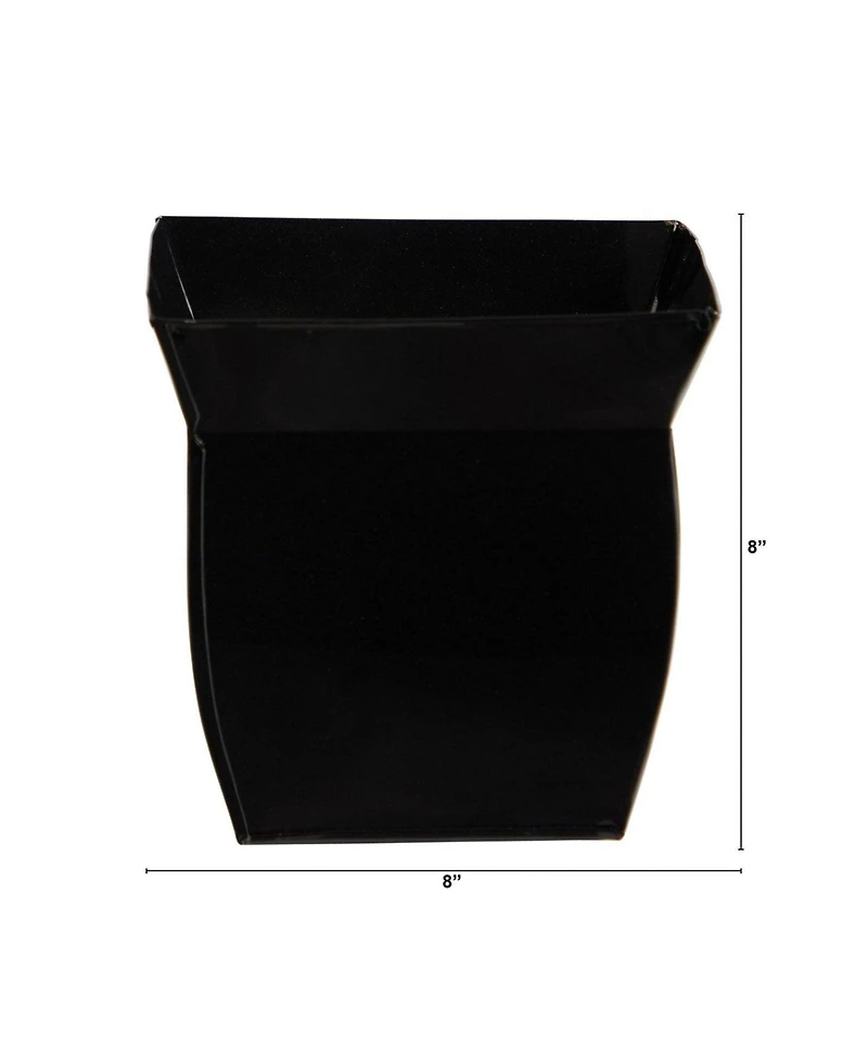 Slickblue 8" Fluted Metal Square Planter