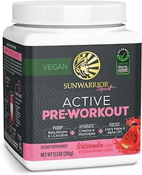 Sunwarrior Us Active Pre-Workout Tub, Watermelon, 315gm