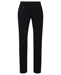 Boss by Hugo Boss Men's Stretch-Cotton Satin Slim-Fit Trousers