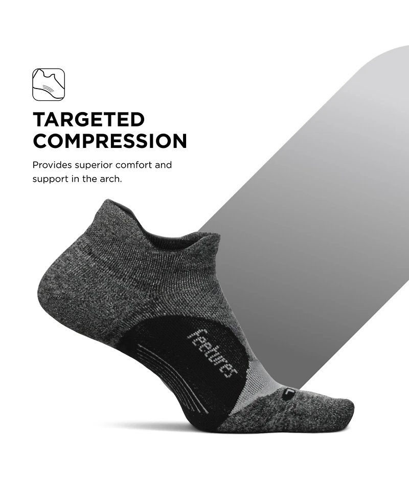 Feetures Men's Elite Light Cushion No Show Tab - Running Socks for Men & Women Athletic Compression Moisture Wicking XLarge