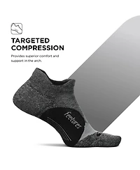 Feetures Men's Elite Light Cushion No Show Tab - Running Socks for Men & Women Athletic Compression Moisture Wicking XLarge