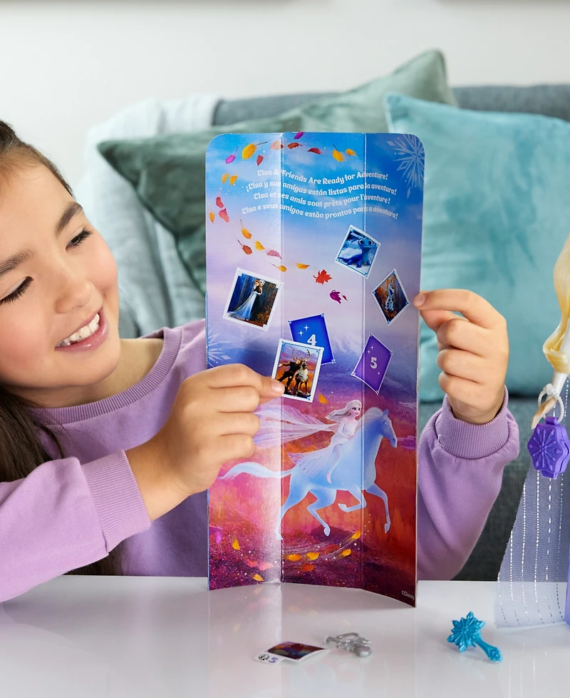 Disney Frozen Spin Reveal Elsa Fashion Doll Accessories with 11 Surprises